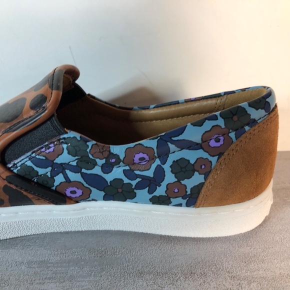 New ! Coach Wildebeest Nappa Slip on Sneakers/loafers leather sz 7 b - Picture 14 of 16